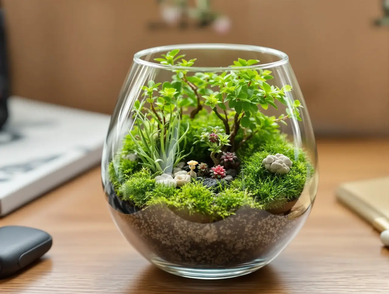 苔藓微景观爆火:都市人的桌面森林治愈术